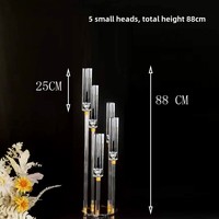 Chandelier en acrylique doré de haute qualité Guide routier décorations de pièce maîtresse de Table de mariage transfrontalière pour support de fleur de fête
