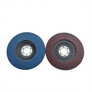 Disque à lamelles abrasif de qualité supérieure OEM, dureté moyenne, en zircone, pour le polissage de l'acier inoxydable, du métal, du bois, de la pierre, 40 # -120 #   115*22mm - Product Image 1