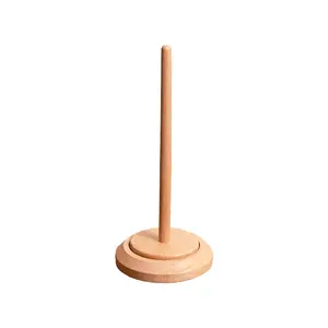 Wooden Spinning Yarn Thread Holder Knitting Embroidery Craft Sewing Yarn Organising Tool Wood Yarn Holder with Twirling