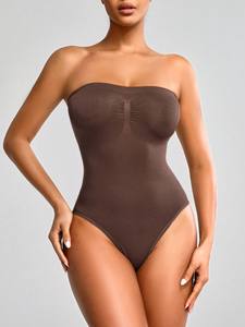 Combinaison de modelage du corps en nylon <span class=keywords><strong>sans</strong></span> couture de <span class=keywords><strong>grande</strong></span> <span class=keywords><strong>taille</strong></span> européenne et américaine, abdomen serré, <span class=keywords><strong>taille</strong></span> serrée, robe de smoking <span class=keywords><strong>sans</strong></span> bretelles - Product Image 6