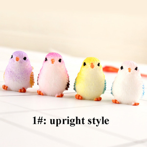 Vente flash Décoration de maison de poupée DIY 3D <span class=keywords><strong>Moineau</strong></span> miniature Figurines d'oiseaux en résine Ornement - Product Image 3