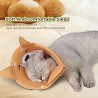 Nouveau collier de récupération pour animaux de compagnie Elizabeth, mignon et simple, pour chats, motif animal doux avec décorations en ruban, toutes saisons