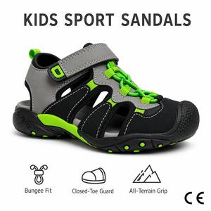 Sandales de sport pour garçons, vente en gros, logo personnalisé, sandales de randonnée et de plage pour enfants, respirantes, réglables, OEM ODM - Product Image 1