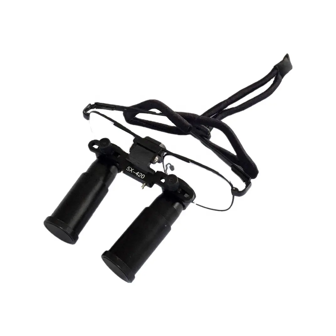 THR-C1-5X surgical portable headlight prism microscope loupes magnifier glasses dental binocular loupe