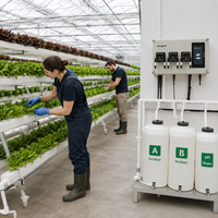 Contrôleur de nutriments hydroponiques professionnel, équipement de mélange automatique d'engrais pour usine de culture