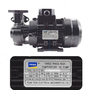 <strong>YEDA</strong> THREE PHASE HIGH-TEMPERATURE OIL PUMP WATER PUMP TS-63 0.37KW - Product Image 1