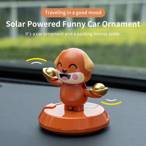 2-in-1 Moving Doll Car Decor mit temporärem Parks child Niedliche Cartoon Center Console Ornamente & Not nummern schild - Product Image 4