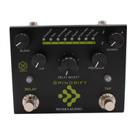 Pédale d'effets de guitare OEM personnalisée en aluminium avec finition peinte, Delay, Distortion, Overdrive, Chorus, True Bypass, bouton de commande