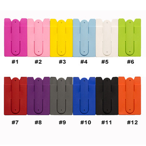 Support de téléphone multifonctionnel et porte-cartes adhésif en silicone, nouveau modèle très vendu, avec design facile à transporter, idéal pour les cartes de visite - Product Image 4