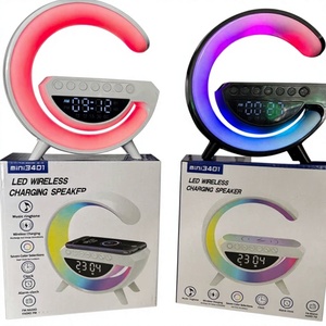 Réveil intelligent V5.2 avec lumière RGB, chargeur sans fil étanche IPX5 pour téléphones mobiles USB-C et haut-parleurs intelligents (extérieur) - Product Image 1