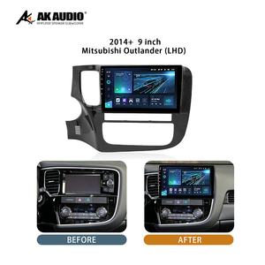Kit de modification de tableau de bord en plastique ABS pour autoradio Android 9 pouces avec navigation pour Mitsubishi Outlander (LHD) 2014+ - Product Image 6