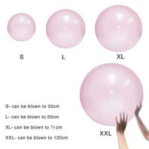 Beejay - Pelota de Agua de 120 cm, Juguete de Burbujas, Pelota de Goma Suave para Exteriores, Playa, Globo de Agua Transparente para Niños - Product Image 5