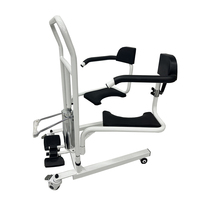 Dossier ergonomique à double panneau Conception confortable Hôpital à domicile Hauteur réglable Chaise mobile Ascenseur hydraulique Machines de transfert
