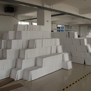 Bán Buôn Giá Rẻ Giá Tùy Chỉnh Kích Thước Thông Khung Chất Lượng Hàng Đầu 280G Trắng Trống Bông Kéo Dài Vải - Product Image 5