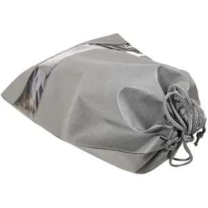 Sacchetto per la polvere riutilizzabile personalizzato sacchetto per la conservazione della copertura in tessuto non tessuto borsa con coulisse ecologica in tessuto non tessuto