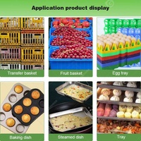 Hochdruck-Sprühwaschmaschine für Geflügel, Backwaren, Kuchenformen, Tunnelbleche, Paletten, Kunststoffboxen, Kisten und Körbe