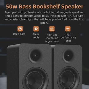 Sistema de Altavoces para Computadora de 50W y <span class=keywords><strong>3</strong></span> Pulgadas, con Base de Madera, <span class=keywords><strong>2</strong></span>.0, Activo, BT5.<span class=keywords><strong>3</strong></span>, Inalámbrico/Con Cable, para Cine en Casa, Estudio, Monitor, Teléfono Móvil - Product Image 6