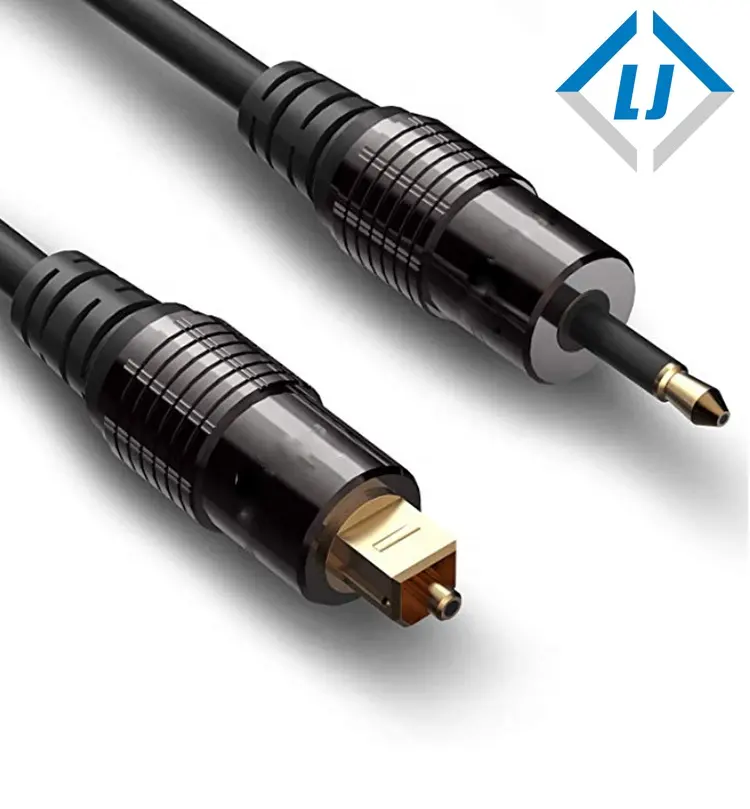 Directe d'usine nickelé fiber optique numérique toslink audio Mâle à Mâle câble