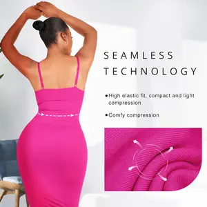 Best Selling New Arrival Outdoor Shapewear Seamless Sleeveless Shapewear Dress Women'S Dresses Built-in Shapewear Maxi Dress