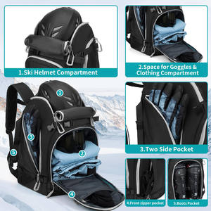 Muestra Gratuita de Bolsa Impermeable para Botas de Esquí, Mochila de Viaje para Esquiar, Mochila para Botas de Esquí para Niños, Hombres y Mujeres - Product Image 3