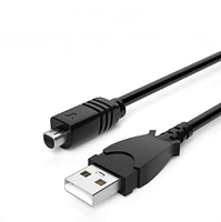 Cable de Sincronización de Datos USB VMC 15FS para Videocámara Sony Handycam, Conector Semicircular de 10 Pines, Cable de Datos para Cámara, OEM ODM Personalizable