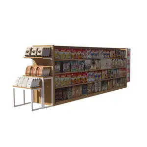 2022 gondola shelving and retail wooden shelf for grocery