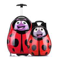 Valise à roulettes unisexe pour enfants avec poignée télescopique, couleurs et logo personnalisés, coque rigide en ABS pour l'école et les voyages