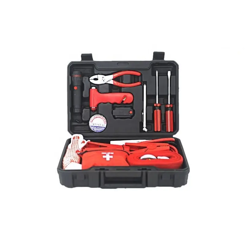 Car mounted emergency toolbox set Car emergency kit