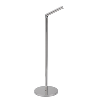 Support de rouleau de papier hygiénique à base circulaire unique en acier inoxydable Installation libre pour l'utilisation des toilettes de restaurant à domicile