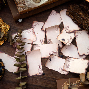 สติกเกอร์ตกแต่งสมุดโน้ตแบบหลวม 60 ชิ้น/แพ็ค ลายเถ้าถ่านหลังการเผาไหม้ สไตล์เรโทร สำหรับสมุดบันทึก - Product Image 3