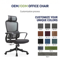 Chaise de bureau ergonomique en maille avec accoudoirs fixes, cadre chromé, inclinaison réglable sur 3 niveaux, hauteur réglable, pivotante, design commercial moderne