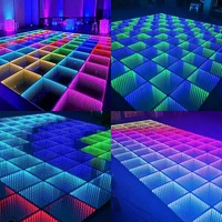 Barre lumineuse LED miroir 3D Abyss personnalisée en usine, lampe à charge magnétique à mille couches pour scène et piste de danse