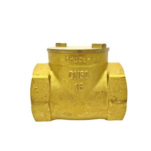 Vanne <span class=keywords><strong>de</strong></span> retenue manuelle en laiton H14W-16T, unidirectionnelle, horizontale, à piston, avec joint en PTFE, vente en gros - Product Image 2