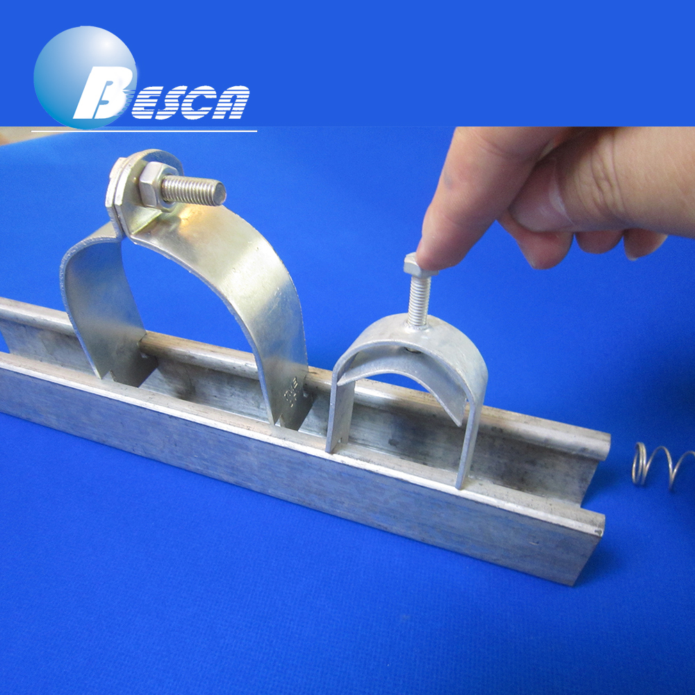 Powered Heavy duty Strut C Channel Slotted Steel UL Standard For Exporting