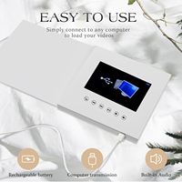 Folleto Digital Personalizado con Pantalla LCD TFT de 7 Pulgadas, para Tarjetas de Presentación, Invitaciones, Regalos y Marketing