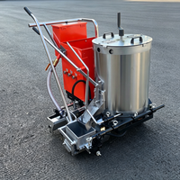 Machine de marquage routier par pulvérisation à froid, poids 72 kg, pour lignes de terrains de sport intérieurs