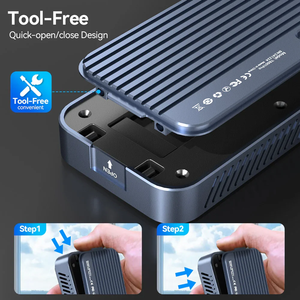 <span class=keywords><strong>Acasis</strong></span> 80Gbps USB 4 V2 M.2 <span class=keywords><strong>NVMe</strong></span> SSD Enclosure Solid State Drive เคส SSD พร้อมพัดลมระบายความร้อน - Product Image 3