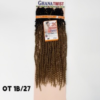 Tresses bohèmes longues de 24 pouces, pré-bouclées, de qualité supérieure, 3x passion twist, 30 mèches, Ghana twist, couleur ombrée OT30 #   pour les femmes noires
