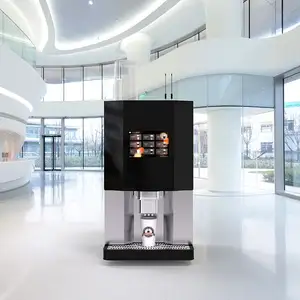 Mesin kopi otomatis LCD mesin penjual uang mesin penjual kopi yang dioperasikan koin dan tagihan dengan kopi
