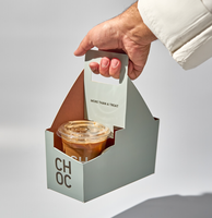 Support écologique en papier pour gobelets – Boîte de transport pour café, jus, boissons, thé, soda, vin, bière, tequila, ou emballage de bouquets de fleurs avec séparateurs