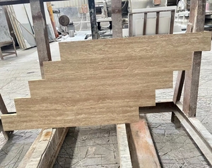 Ánh Sáng Tự Nhiên Kem Màu Be Travertine Baton Romano Travertino Batten Antiqued Giảm Tường Ốp Dải Gạch Sàn Gạch - Product Image 5