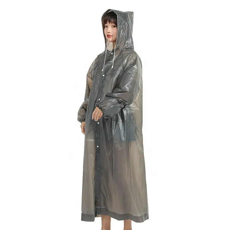 Logo Printed High Quality Rain Coat and PVC Raincoat