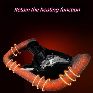 Volante con mango de yugo deportivo de cuero negro mejorado para Tesla Model 3 y X 2020-2023 con calefacción sin puntadas - Product Image 6