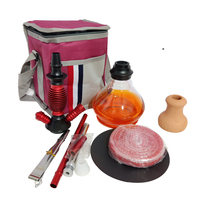 Lvhe Grosir Campuran Warna Aluminium Portabel Perjalanan Hubbly Bubbly Hookah Shisha