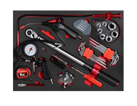 Ensemble de 44 outils CR-V avec clés mixtes, cliquets, douilles et chariot à outils pour garage - Personnalisable OEM