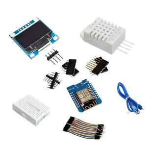ESP8266 Weather Station DIY Kit IOT Starter Kits for Arduino with 0.96 OLED Display D1 MINI Wireless WIFI Bluetooth Module