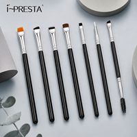 Ensemble de pinceaux de maquillage professionnels 7 pièces pour sourcils, anticernes, lèvres et brosse à cils - Vente en gros