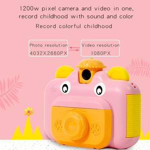 Mini caméra numérique HD 1080p CCD pour enfants avec papier photo thermique, étanche, 32 Go, écran 2,4 pouces - Cadeau pour bébés et enfants - Product Image 3