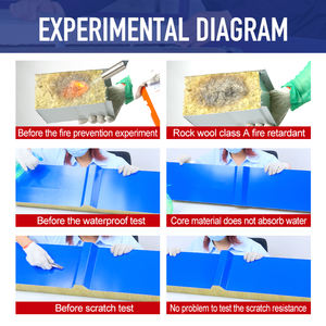Fireproof A1 Grade for Clean Room, Custom Size Mineral Wool Sandwich <strong>Panel</strong> - Product Image 6
