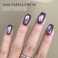 Vente directe d'usine XEIJAYI, gel pour ongles classique œil de chat, art des ongles, violet feu, noir, violet raisin, perles de verre